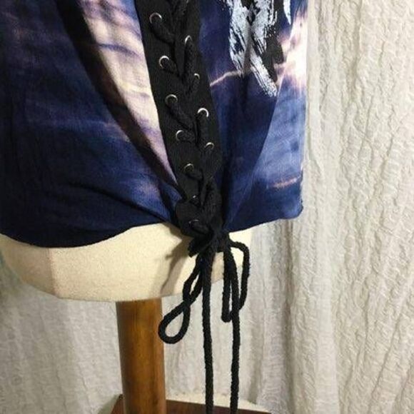 Black Bead NWT Revenge Tie Tee Size Small - Picture 8 of 12